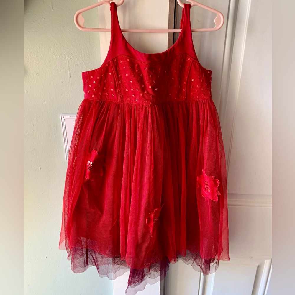 Eliana Et Lena Red Girls Dress Size 6A
